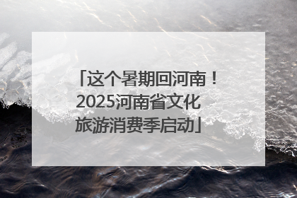 这个暑期回河南！2025河南省文化旅游消费季启动
